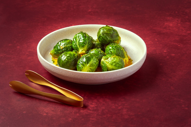 Brussels sprouts with orange sauce L