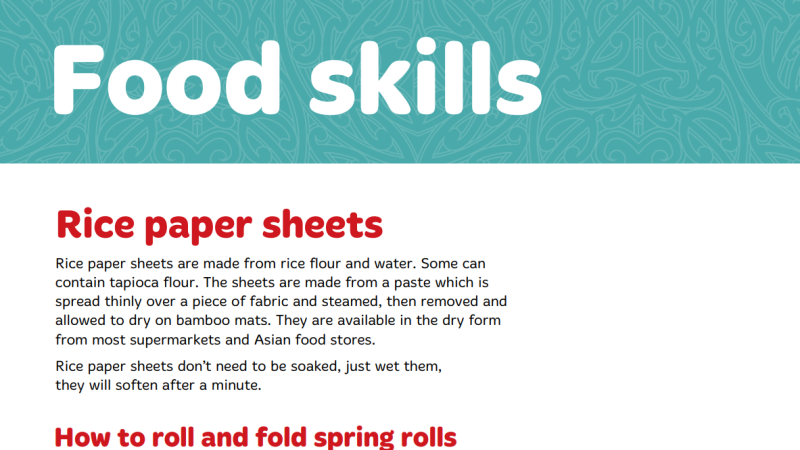 Using Rice Paper Sheets