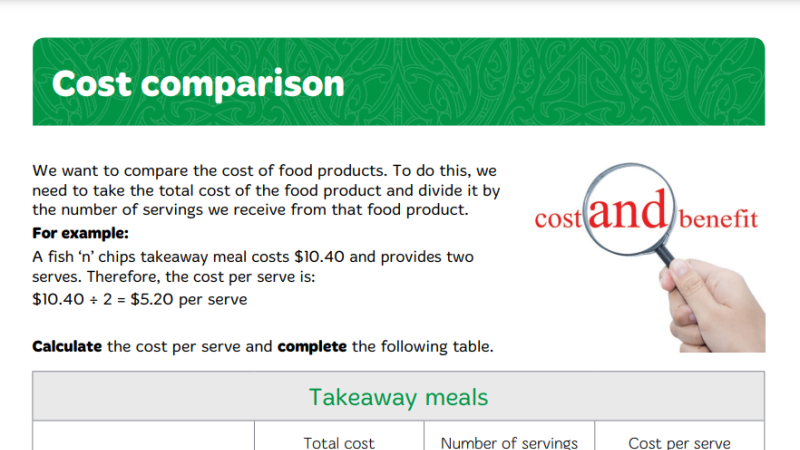 Cost comparison Y8 l6