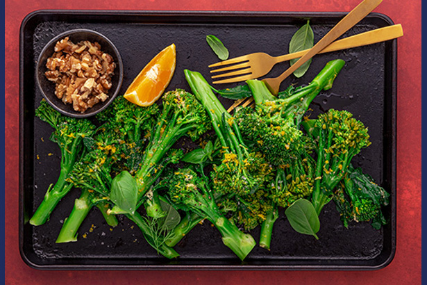 Broccoli with orange ginger mustard dressing v2