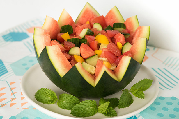 Salad in Watermelon1 medium