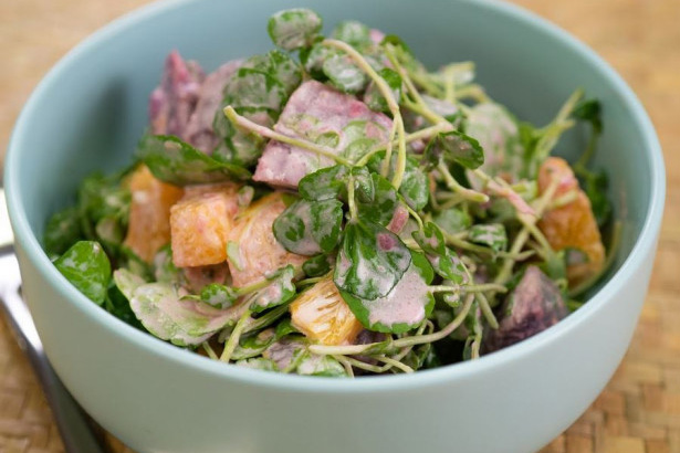 kumara and watercress