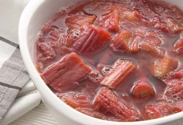 stewed rhubarb