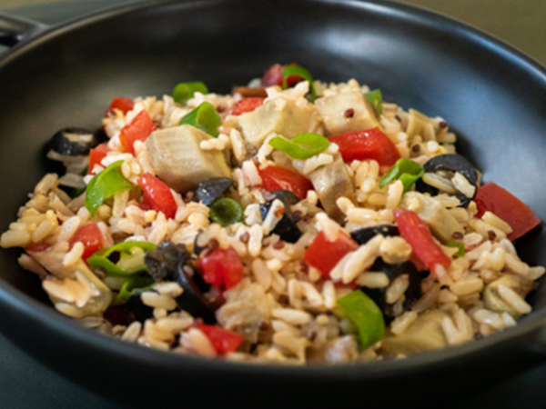 Artichoke rice salad 600x450