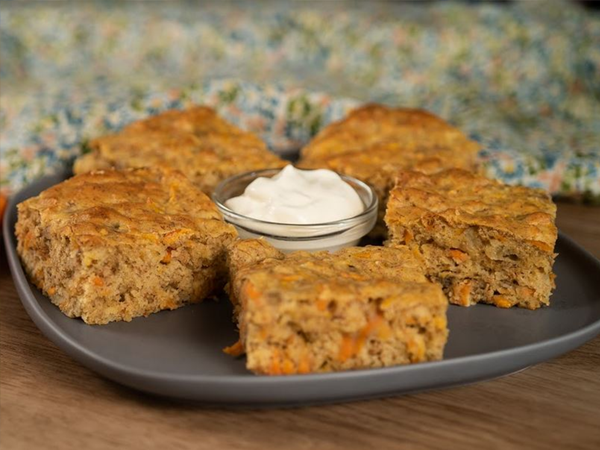 Carrot and banana slice 600x450