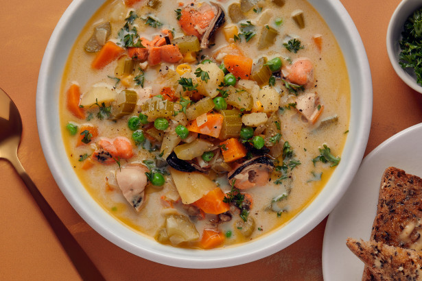 Vegetable and Mussel Chowder